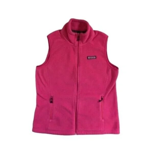 Vineyard Vines Westerly Pink Fleece Vest - Picture 2 of 8
